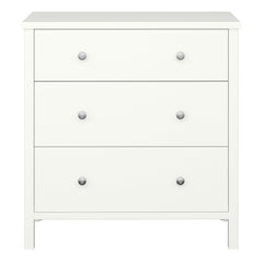 Tromso 3 Drawer Chest Off White