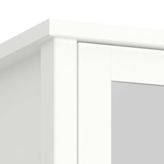 Tromso 2 Mirror Doors + 1 Drawer Wardrobe White 050