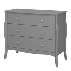 Baroque 3drw Wide Chest Grey