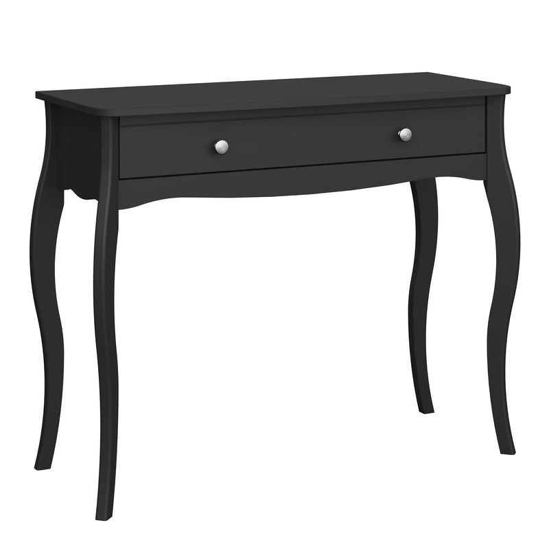 Baroque 1 Drw Vanity Black