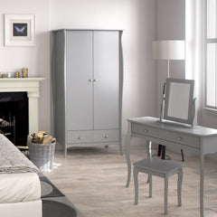 Baroque Stool Grey