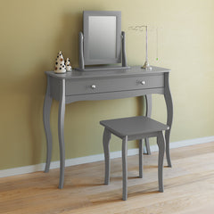 Baroque Stool Grey