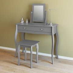 Baroque Stool Grey