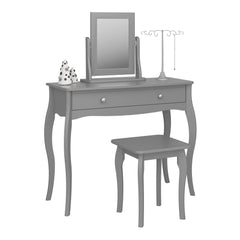 Baroque Stool Grey