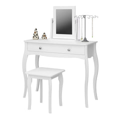 Baroque Mirror White