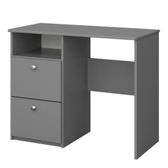 Steens for Kids 2 Drawer Desk Folkestone Grey