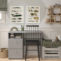 Steens for Kids 2 Drawer Desk Folkestone Grey