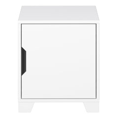 Loke Bedside Table 1 Door in Pure White