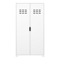 Loke Wardrobe 2 Doors in Pure White