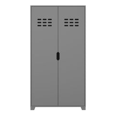 Loke Wardrobe 2 Doors in Folkestone Grey