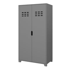 Loke Wardrobe 2 Doors in Folkestone Grey