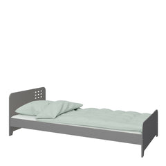 Loke Single Bed 90x200 cm in Folkestone Grey