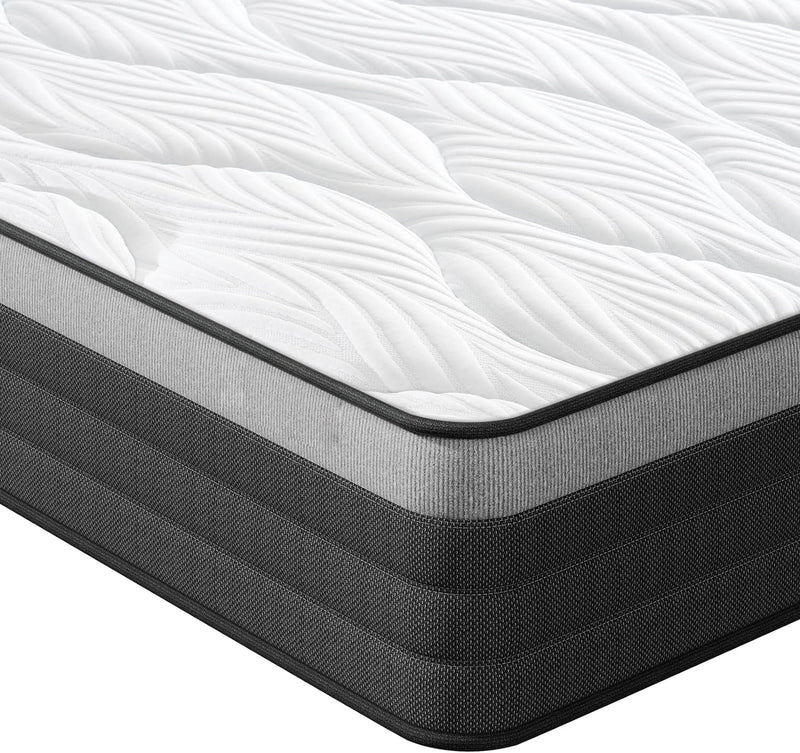 Wave Hybrid Mattress with Individual Pocket Springs and Cooling Gel Memory Foam, Medium Firm