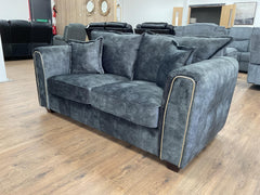 Serena Velvet Effect Fabric 2-Seater and 3-Seater High Back Sofa and Armchair