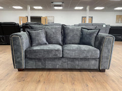 Serena Velvet Effect Fabric 2-Seater and 3-Seater High Back Sofa and Armchair