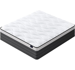 Wave Hybrid Mattress with Individual Pocket Springs and Cooling Gel Memory Foam, Medium Firm