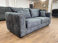Serena Velvet Effect Fabric 2-Seater and 3-Seater High Back Sofa and Armchair