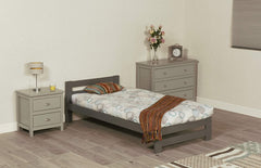 Xiamen Grey Solid Wooden Trundle Bed Frame