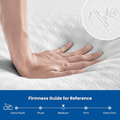 Pressure Relief Memory Foam Mattress Medium Firm with Convoluted Foam and High-Density Foam