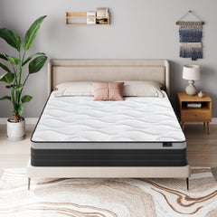 Wave Hybrid Mattress with Individual Pocket Springs and Cooling Gel Memory Foam, Medium Firm