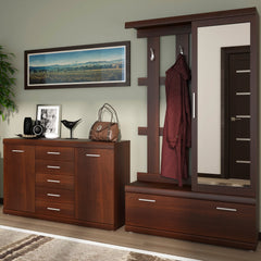 Imperial 2 Door 5 Drawer Sideboard in Dark Mahogany Melamine