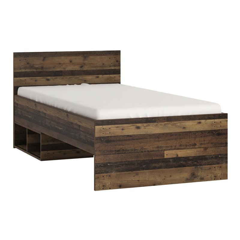 Brooklyn Single wooden Bed in Walnut