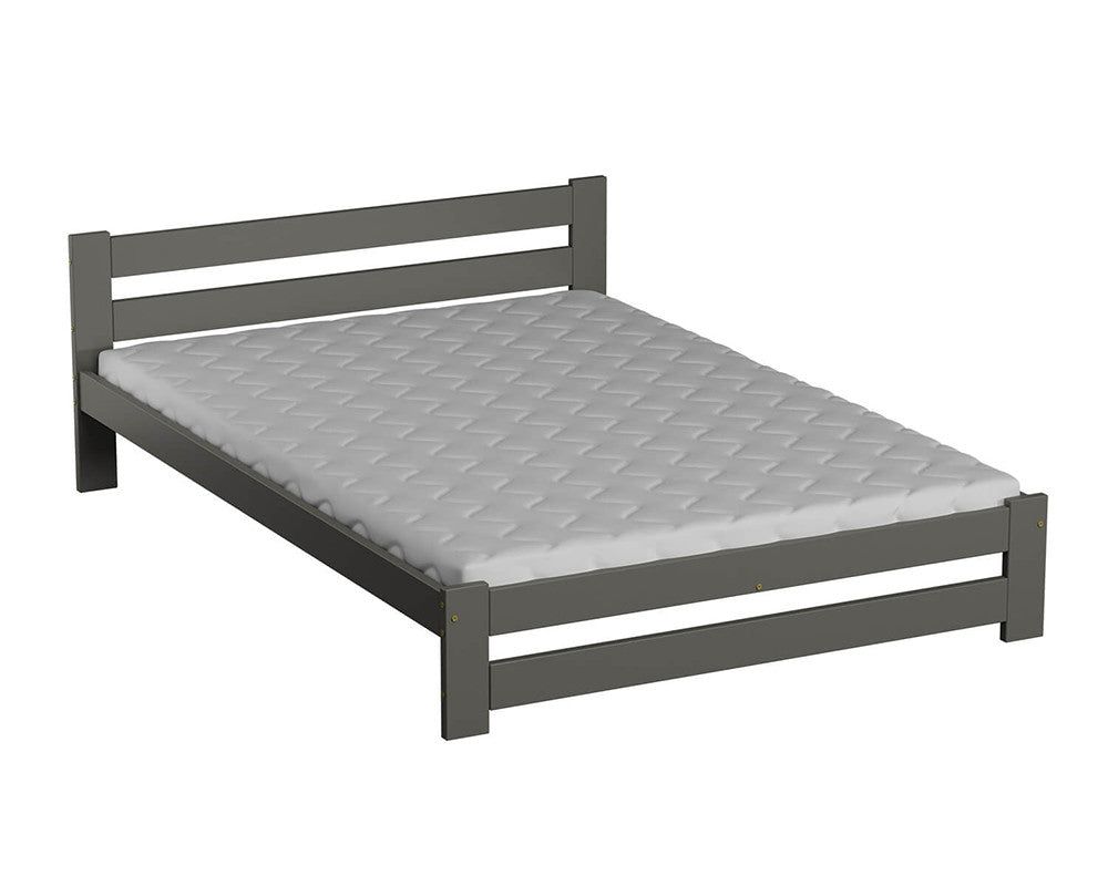 Xiamen Grey Solid Wooden Bed Frame