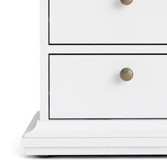 Paris Bedside 2 Drawers in White