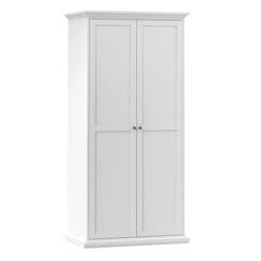 Paris Wardrobe with 2 Doors in White