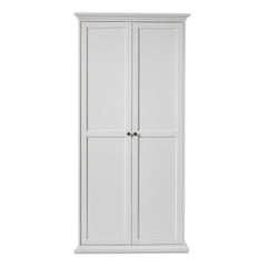 Paris Wardrobe with 2 Doors in White