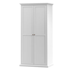 Paris Wardrobe with 2 Doors in White