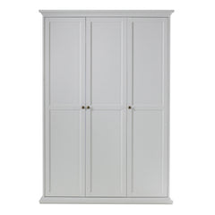 Paris Wardrobe with 3 Doors in White