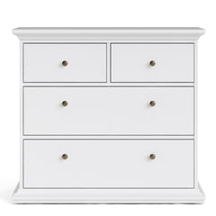 Paris Chest of 4 Drawers in White