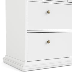 Paris Chest of 4 Drawers in White and Oak