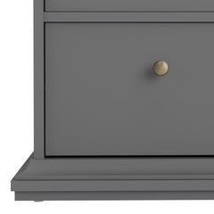 Paris Chest of 6 Drawers in Matt Grey