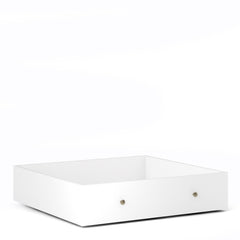 Paris Underbed Storage Trundle Drawer for Single Bed in White