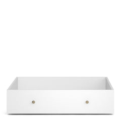 Paris Underbed Storage Trundle Drawer for Single Bed in White