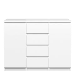 Naia Sideboard - 4 Drawers 2 Doors in White High Gloss