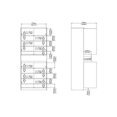 Naia Shoe Cabinet with 4 Doors + 1 Drawer