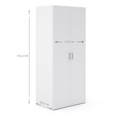 Space Wardrobe with 2 doors White 1750