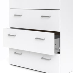 Space Chest of 5 Drawers in White