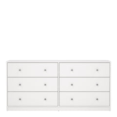 May Chest of 6 Drawers (3+3) in White