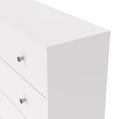 May Chest of 5 Drawers in White