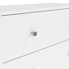 May Chest of 5 Drawers in White