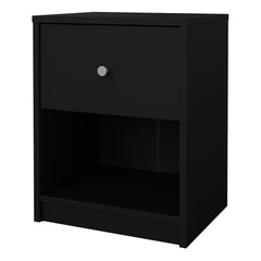 May Bedside 1 Drawer in Black