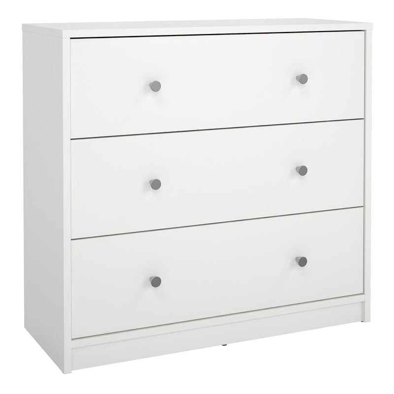 May Chest of 3 Drawers in White