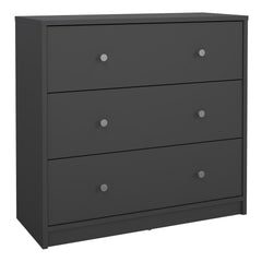 May Chest of 3 Drawers in Grey