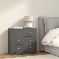 May Chest of 3 Drawers in Grey