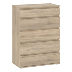 Nova Chest of 5 Drawers in Truffle Oak