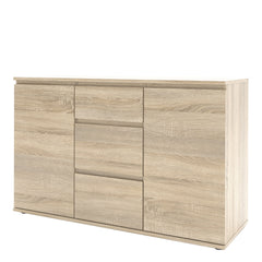 Nova Sideboard - 3 Drawers 2 Doors in Oak